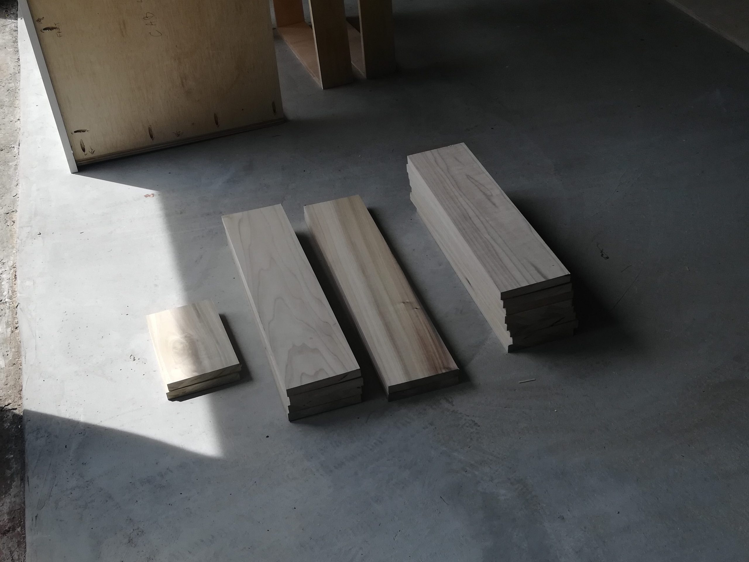 drawer box pieces cut out