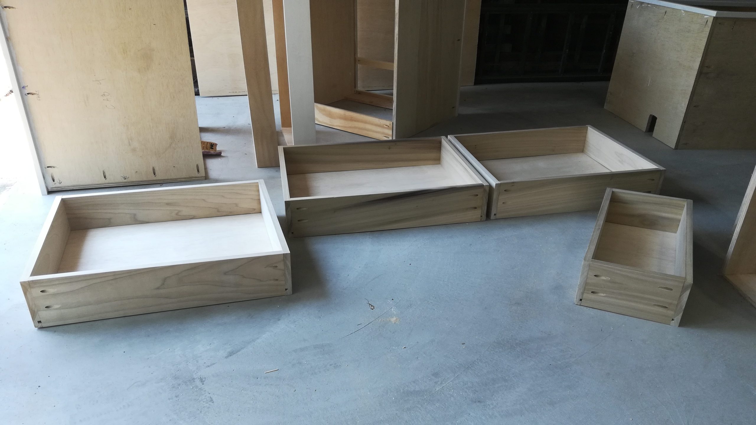 drawer boxes completed