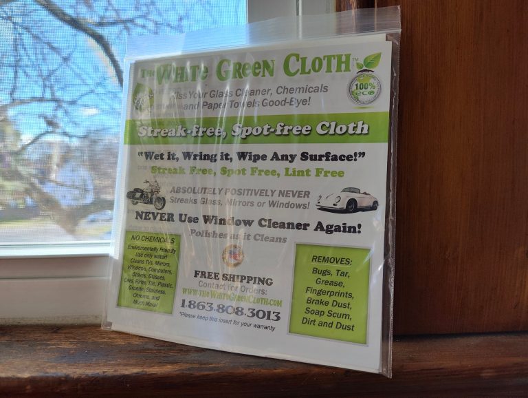 white green cloth review