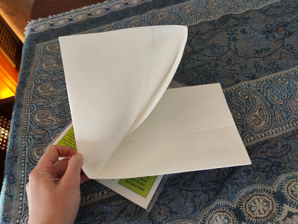 white green cloth unfolding