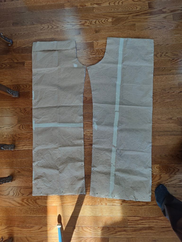 pj pants pattern pieces cut out