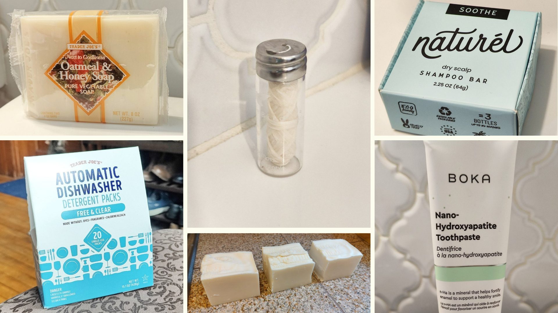 collage of non-toxic products