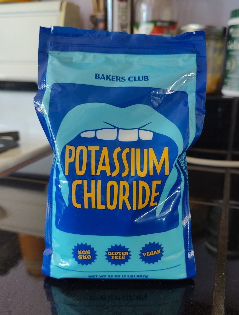 potassium chloride salt for keto electrolyte powder recipe