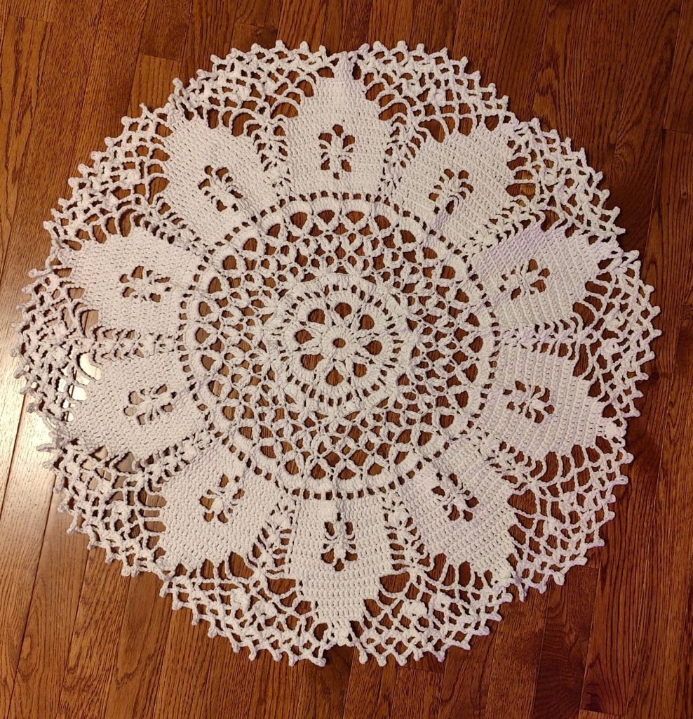 learning to crochet one of my first projects