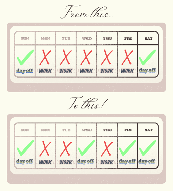 reducing work schedule after diagnosis with autoimmune disease